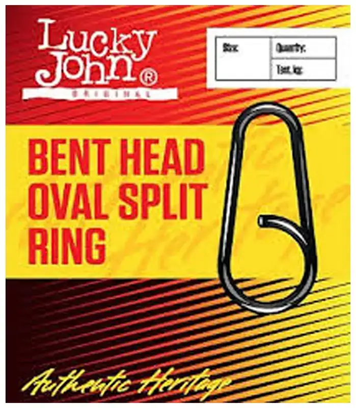 Заводне кільце Lucky John Bent Head Oval Split Ring №16 18кг (10шт/уп)